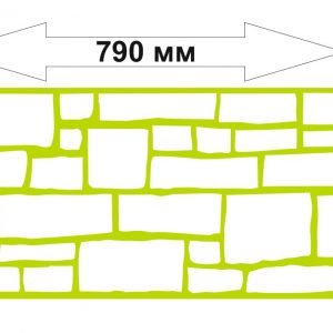Трафарет для штукатурки під Замковий камінь
